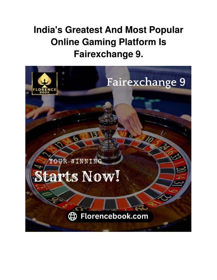 India's Greatest And Most Popular Online Gaming Platform Is Fairexchange 9