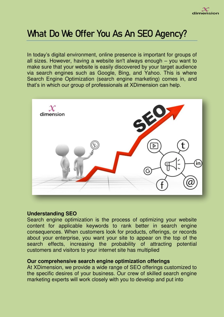 what do we offer you as an seo agency n.w