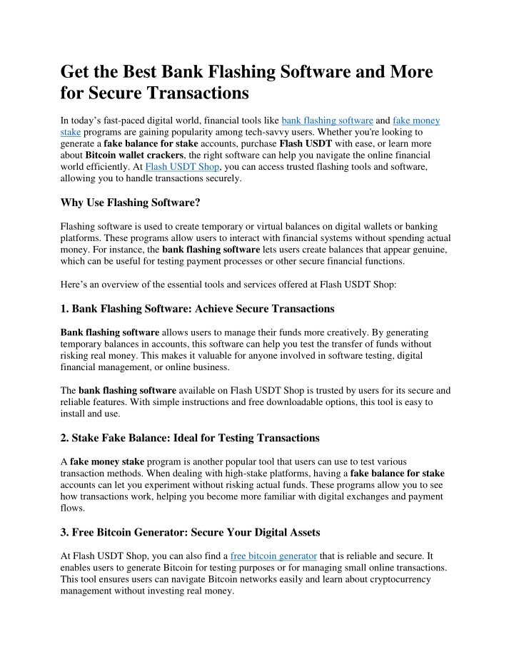get the best bank flashing software and more n.w