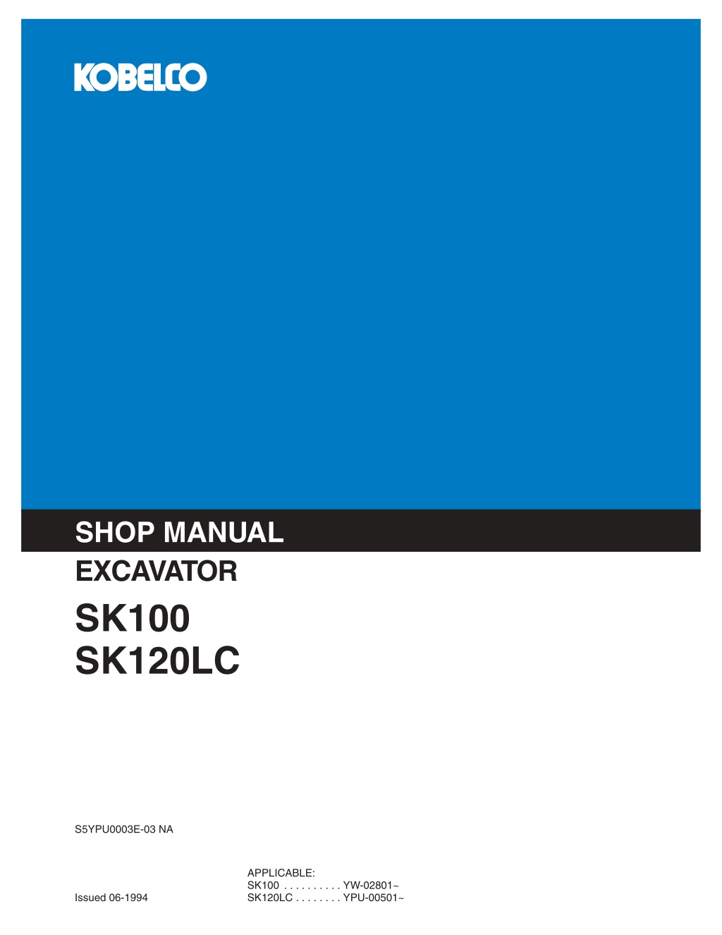 shop manual l.w