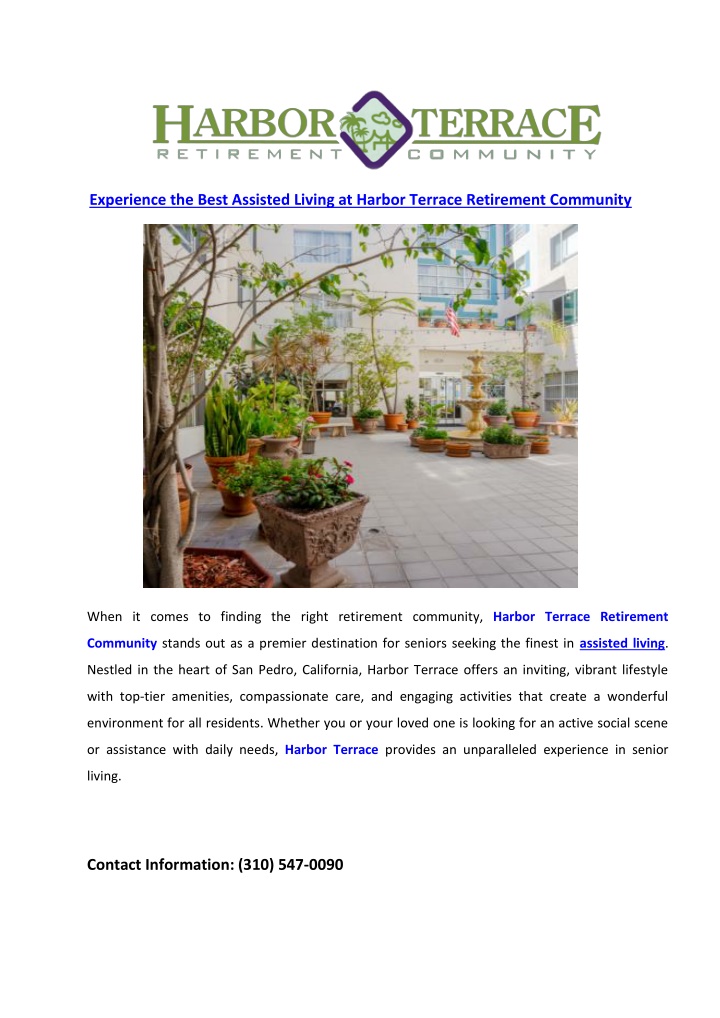 experience the best assisted living at harbor n.w
