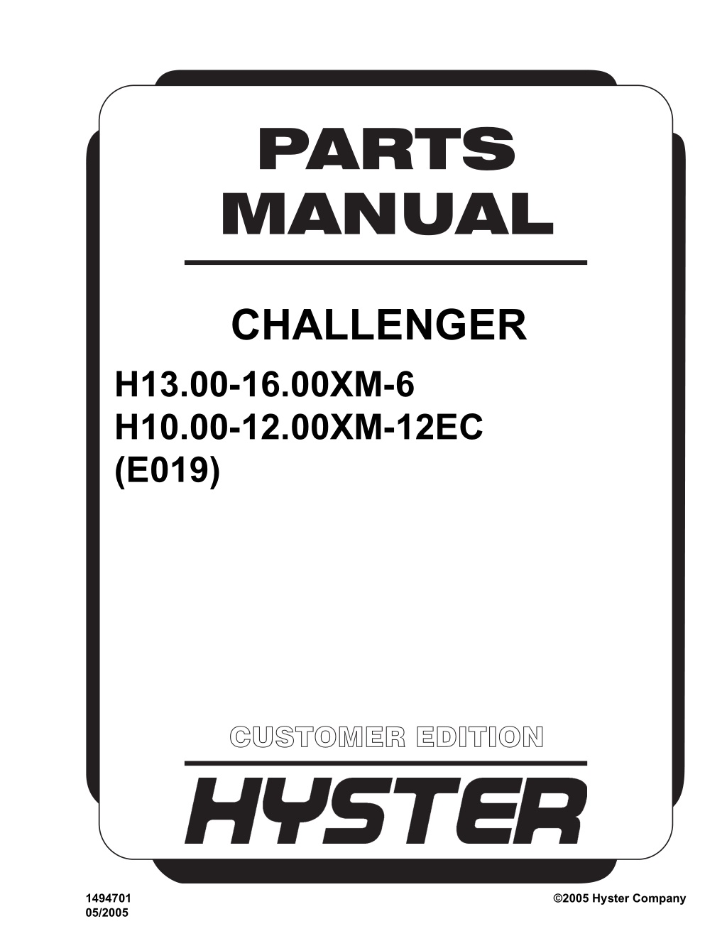 parts manual l.w