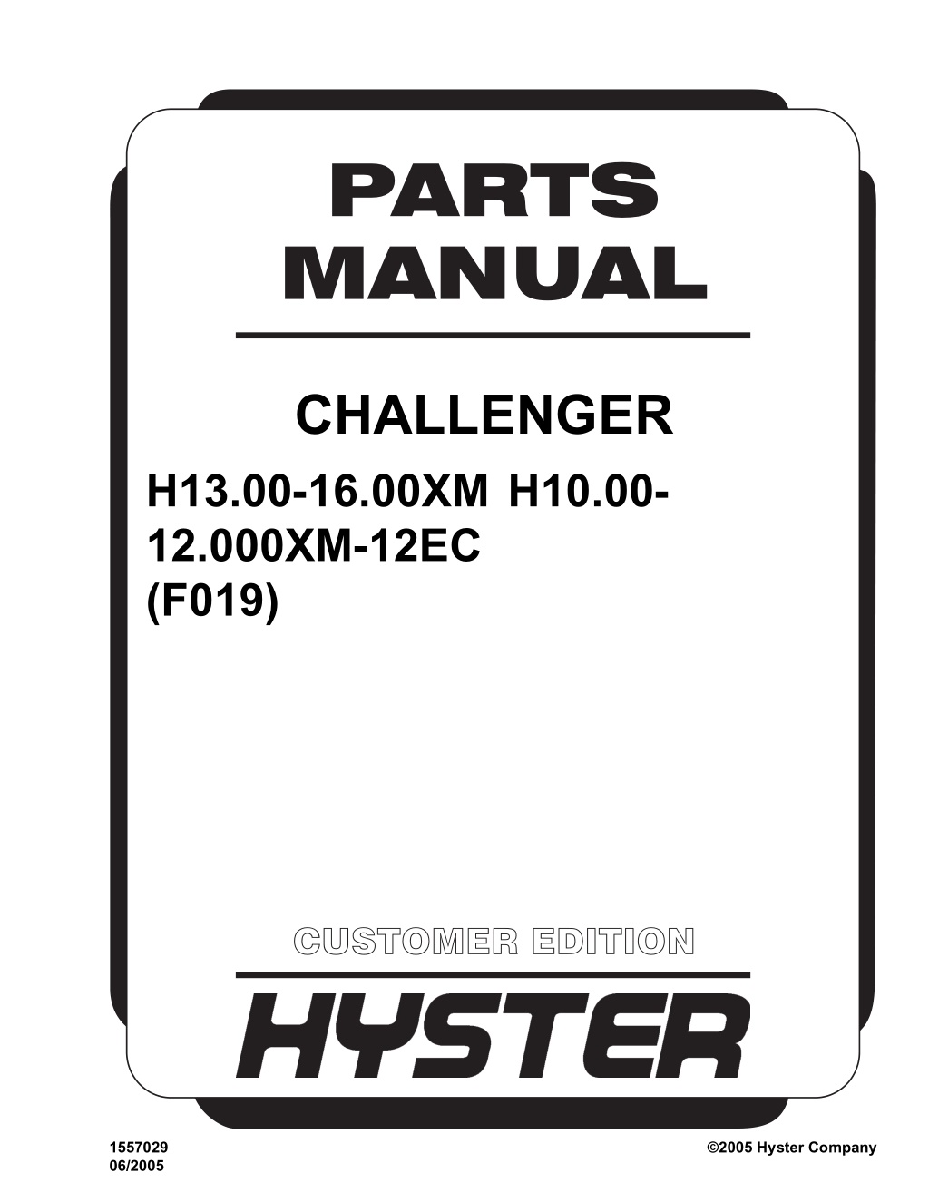 parts manual l.w