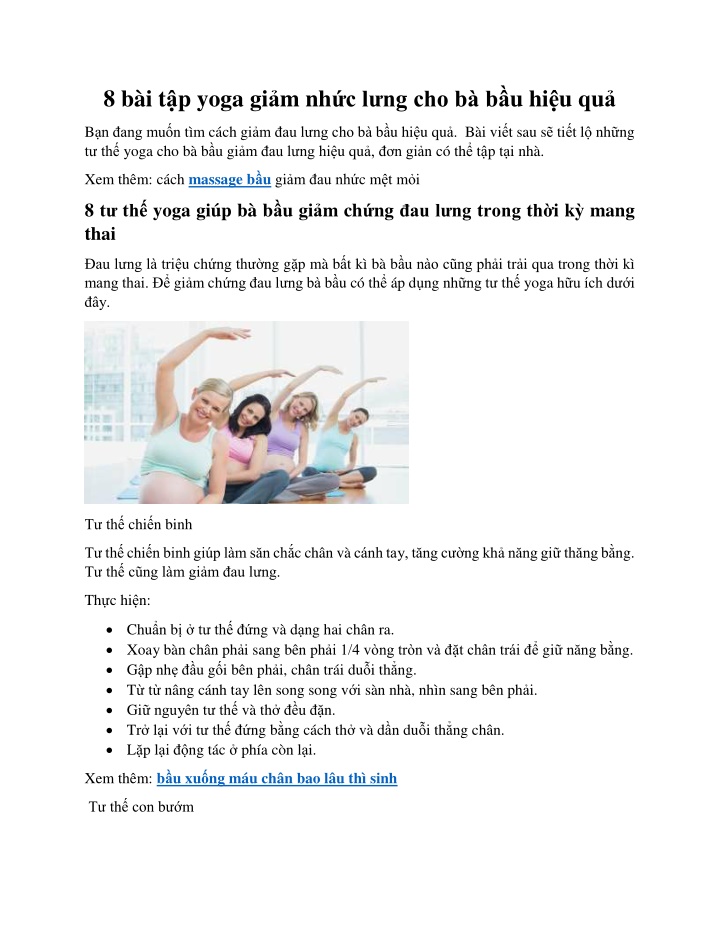 8 b i t p yoga gi m nh c l ng cho b b u hi u qu n.w