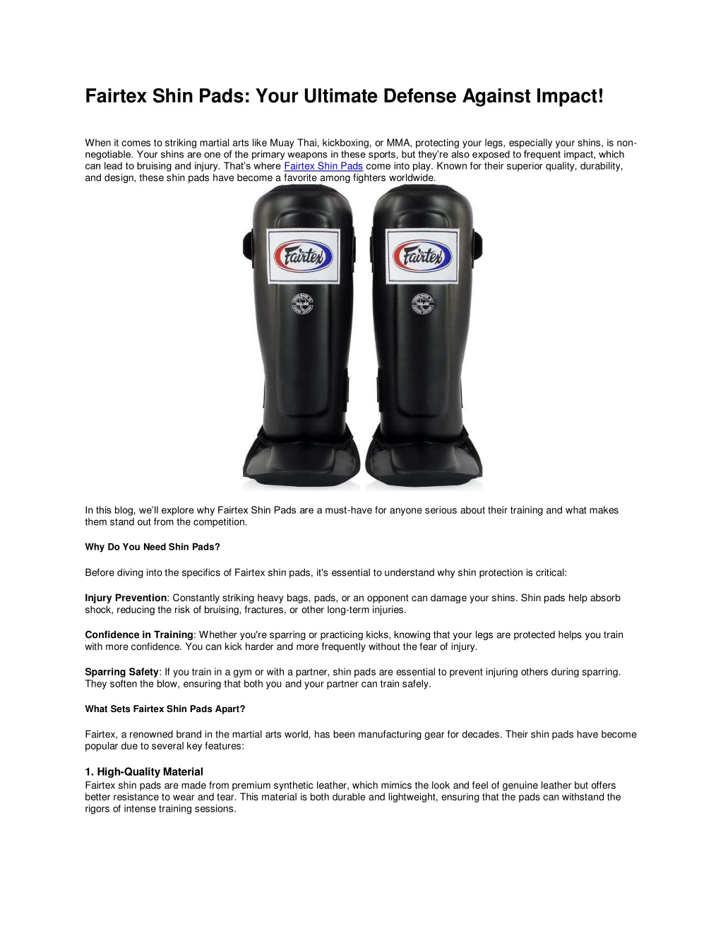 fairtex shin pads your ultimate defense against l.w