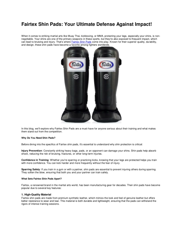 fairtex shin pads your ultimate defense against n.w