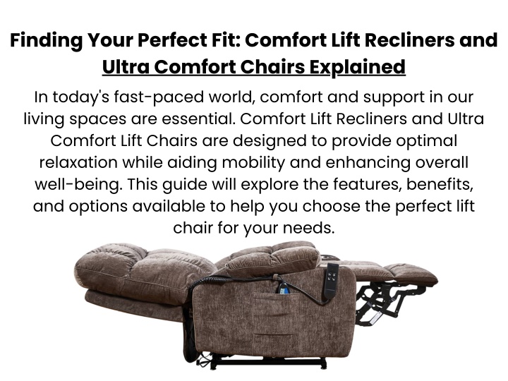 finding your perfect fit comfort lift recliners n.w