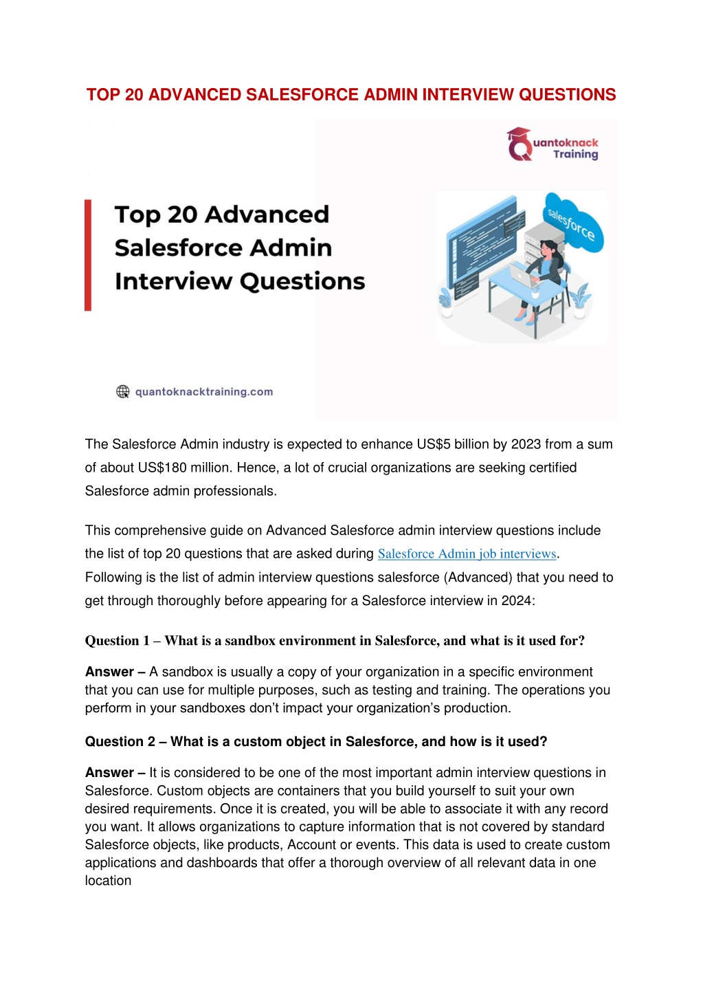 top 20 advanced salesforce admin interview l.w