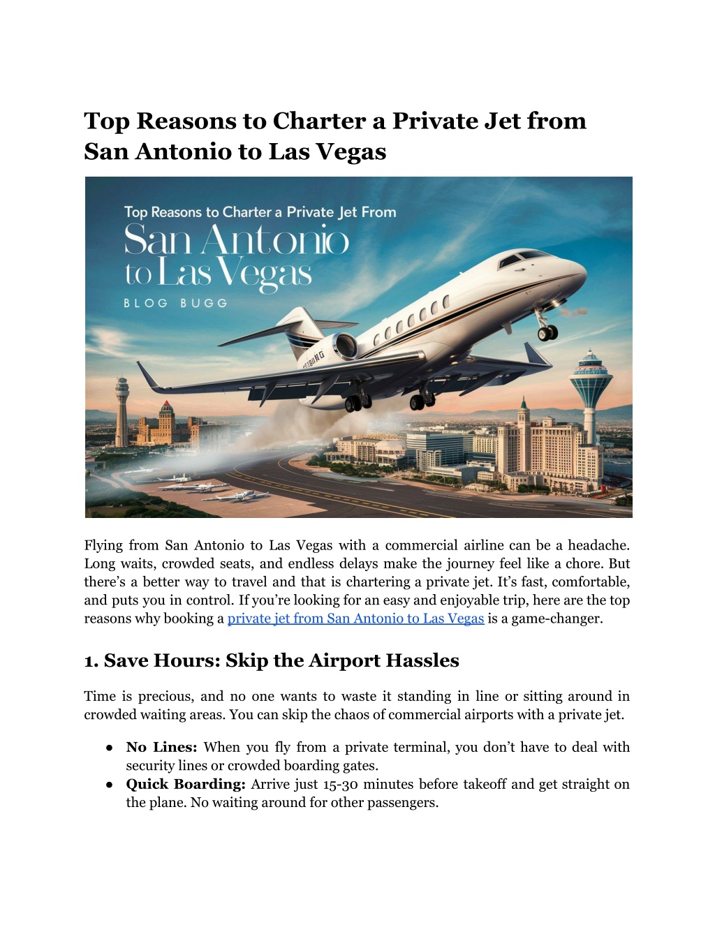 top reasons to charter a private jet from l.w