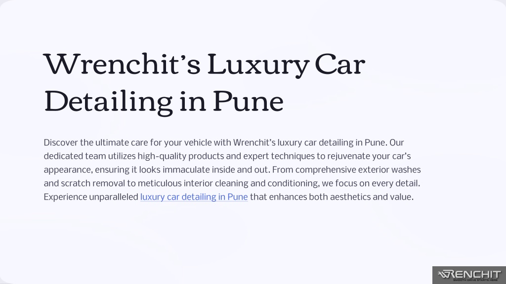 wrenchit s luxury car detailing in pune l.w