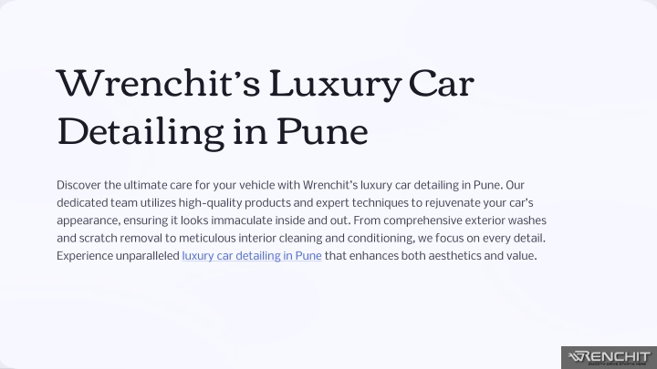 wrenchit s luxury car detailing in pune n.w