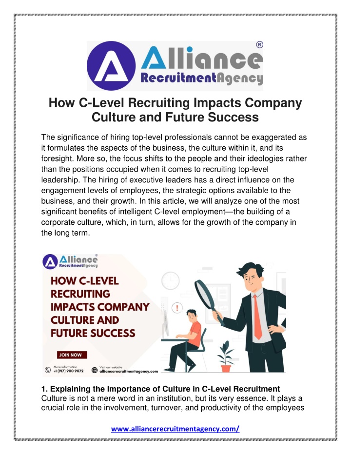 how c level recruiting impacts company culture n.w