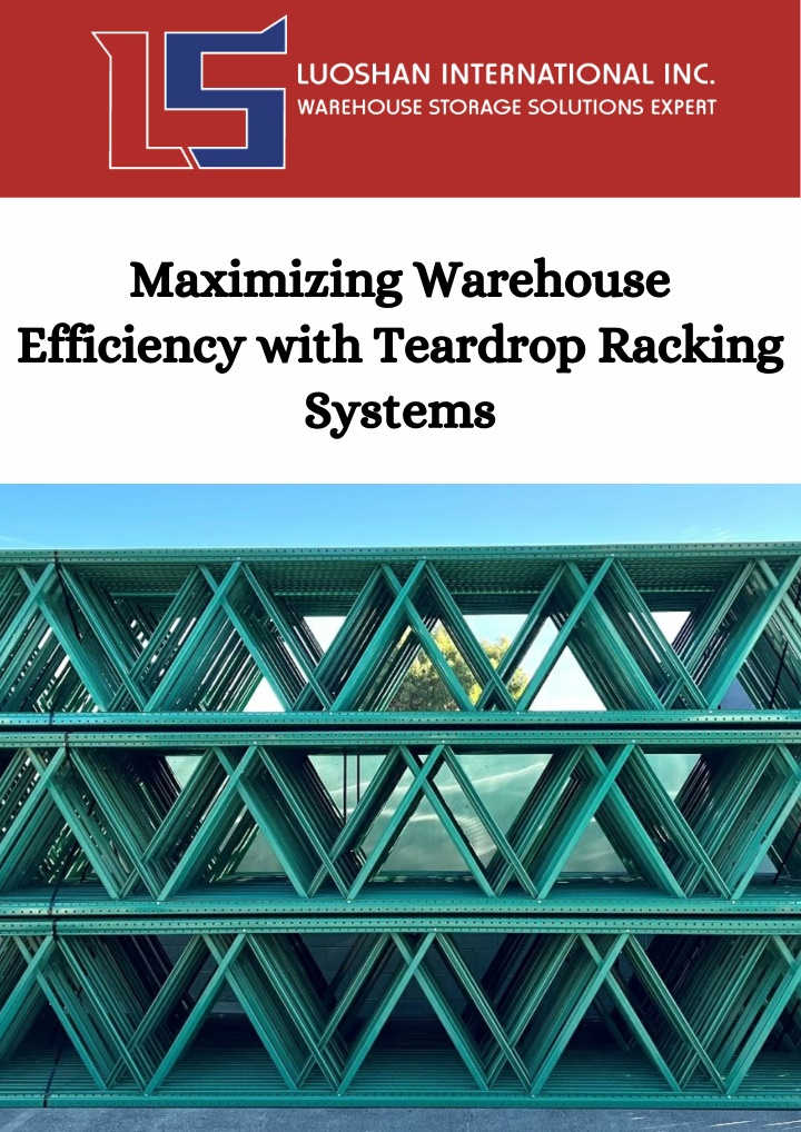 maximizing warehouse efficiency with teardrop n.w