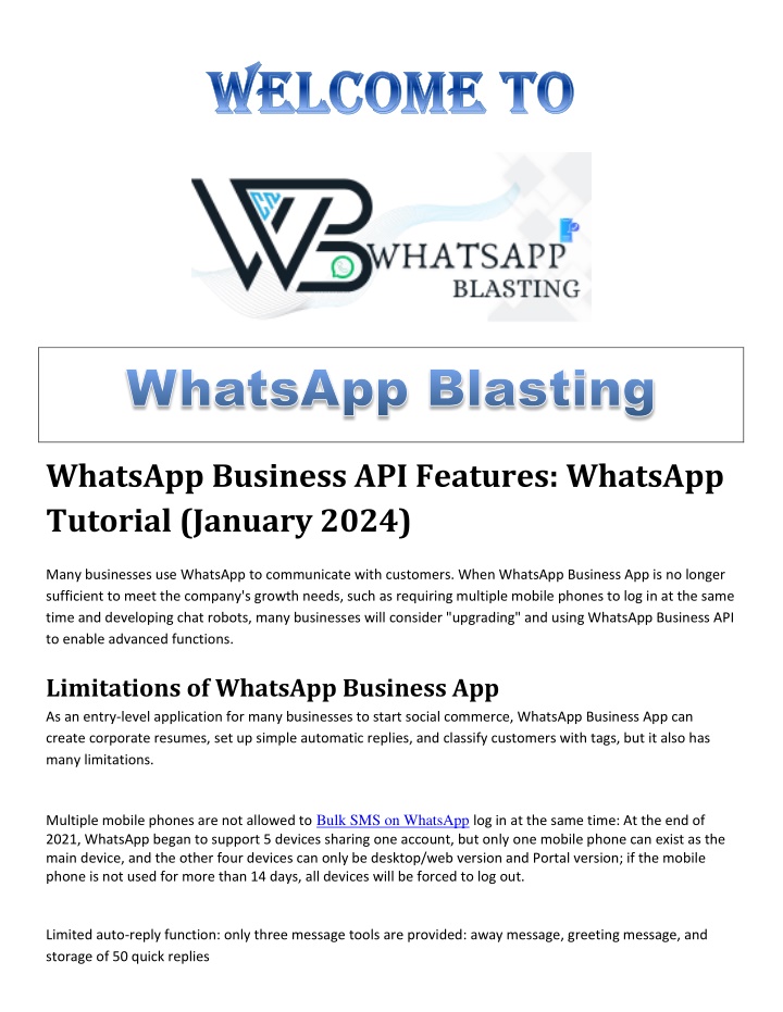 whatsapp business api features whatsapp tutorial n.w