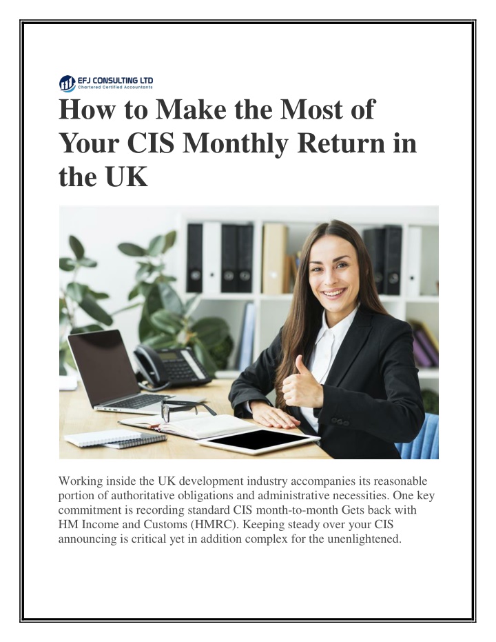 how to make the most of your cis monthly return n.w