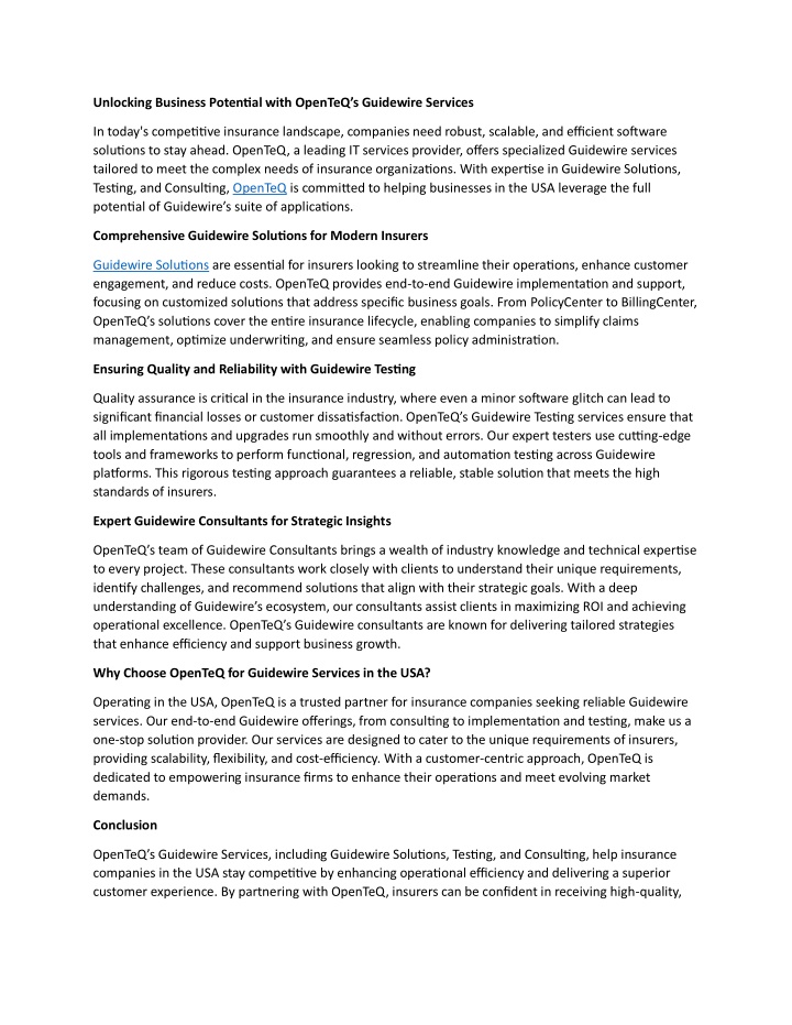unlocking business potential with openteq n.w