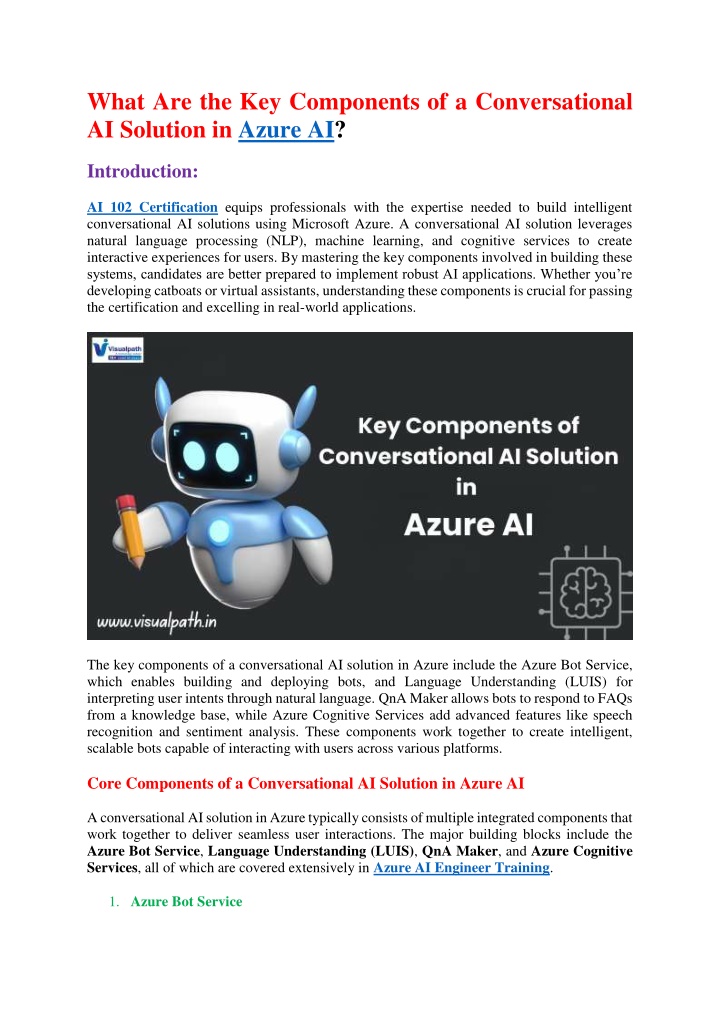 what are the key components of a conversational n.w