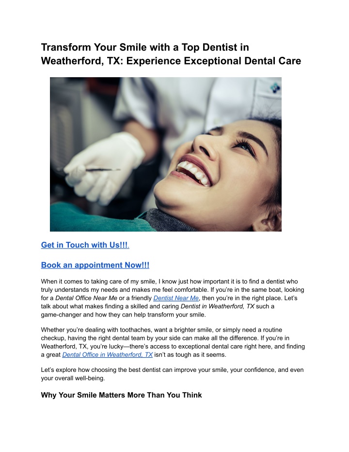 transform your smile with a top dentist n.w