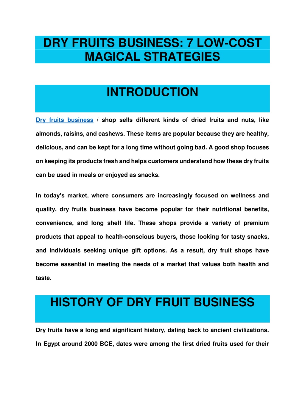 dry fruits business 7 low cost magical strategies l.w