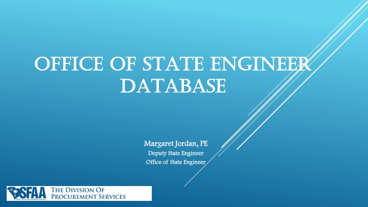State Engineer Office Database System Overview