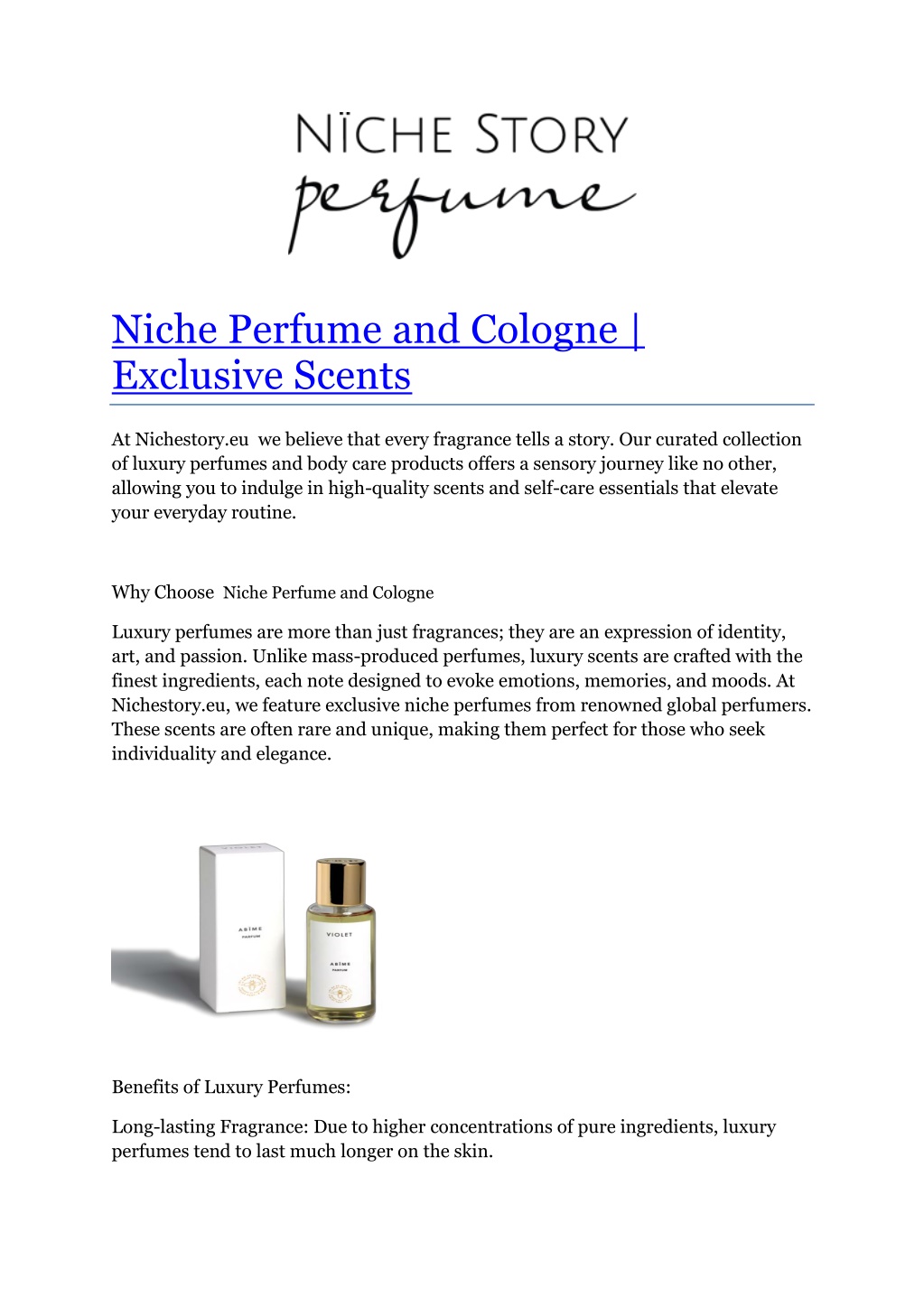 niche perfume and cologne exclusive scents l.w