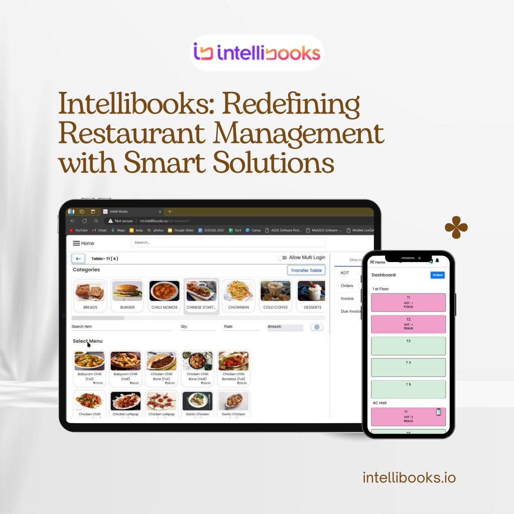 intellibooks redefining restaurant management l.w