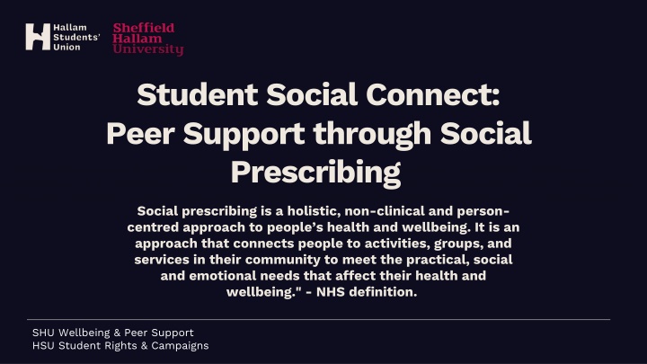 Peer Support Program for Student Wellbeing Enhancement