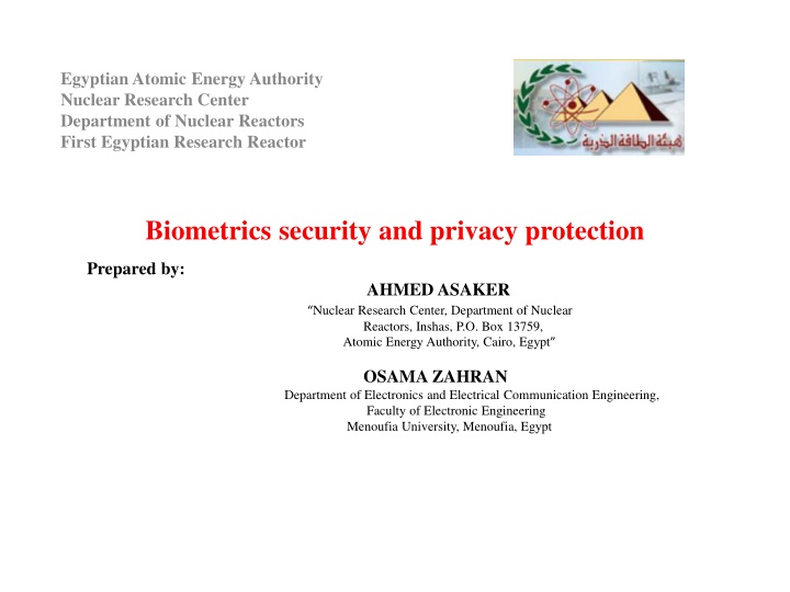 Biometrics Security and Access Control Systems in Nuclear Facilities