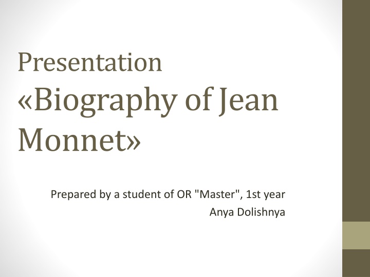 Biography of Jean Monnet: A Remarkable Leader in European History