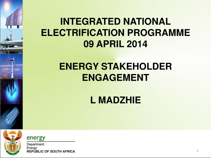 Integrated National Electrification Programme Overview