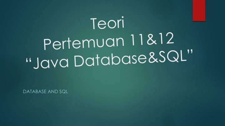 Databases and SQL: A Comprehensive Overview