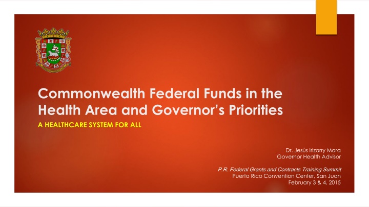 Puerto Rico Health Program and Federal Funds Overview