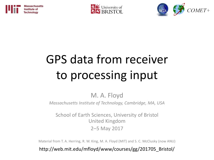 GPS Data Processing from Receiver to RINEX Format