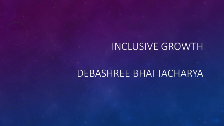Inclusive Growth for Sustainable Development