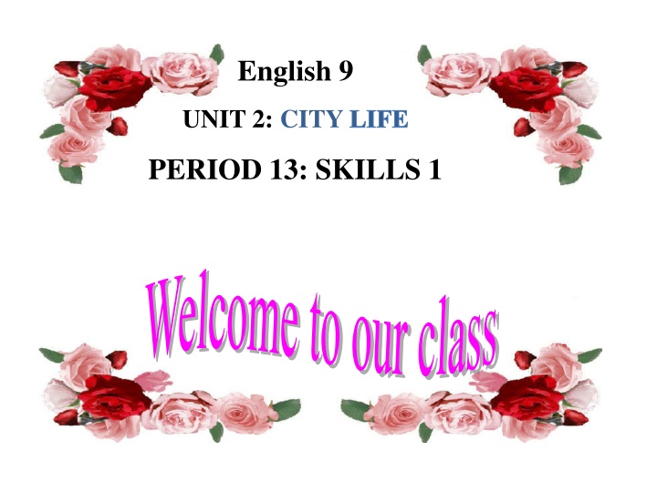 City Features and Rankings