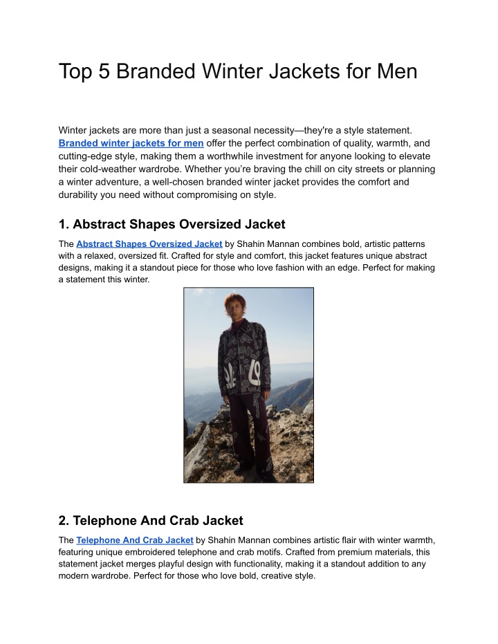 top 5 branded winter jackets for men n.w