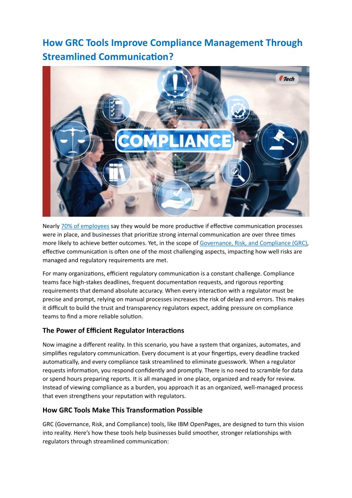 how grc tools improve compliance management n.w