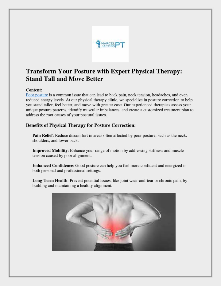 transform your posture with expert physical n.w