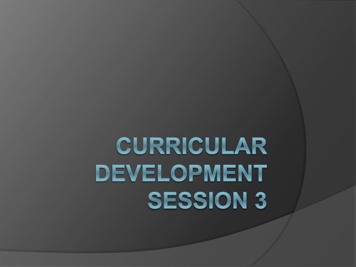 Enhancing Curriculum Development for Effective Learning