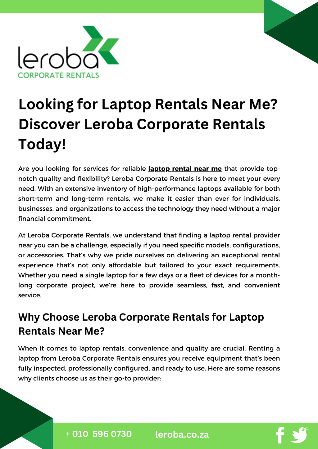 looking for laptop rentals near me discover l.w