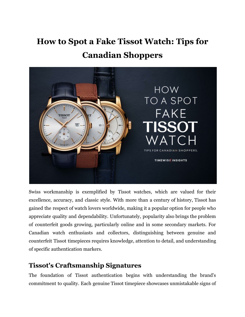 how to spot a fake tissot watch tips for l.w