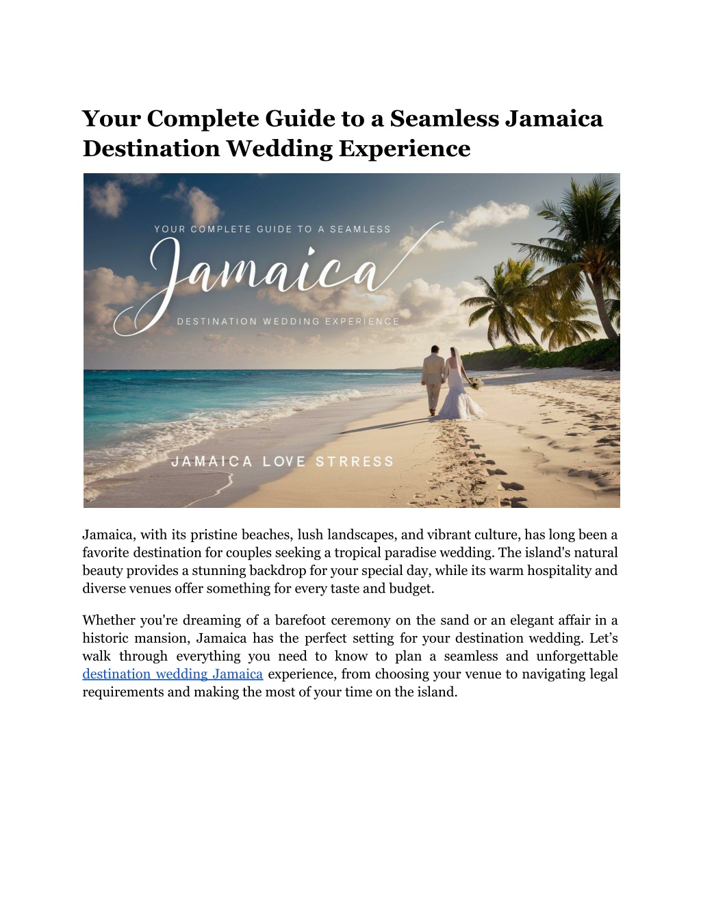 your complete guide to a seamless jamaica l.w