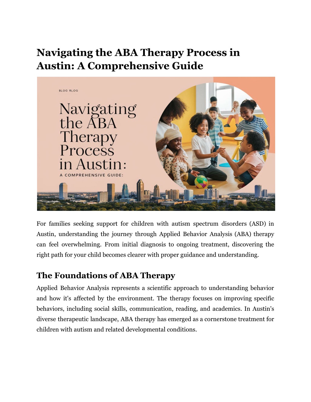 navigating the aba therapy process in austin l.w