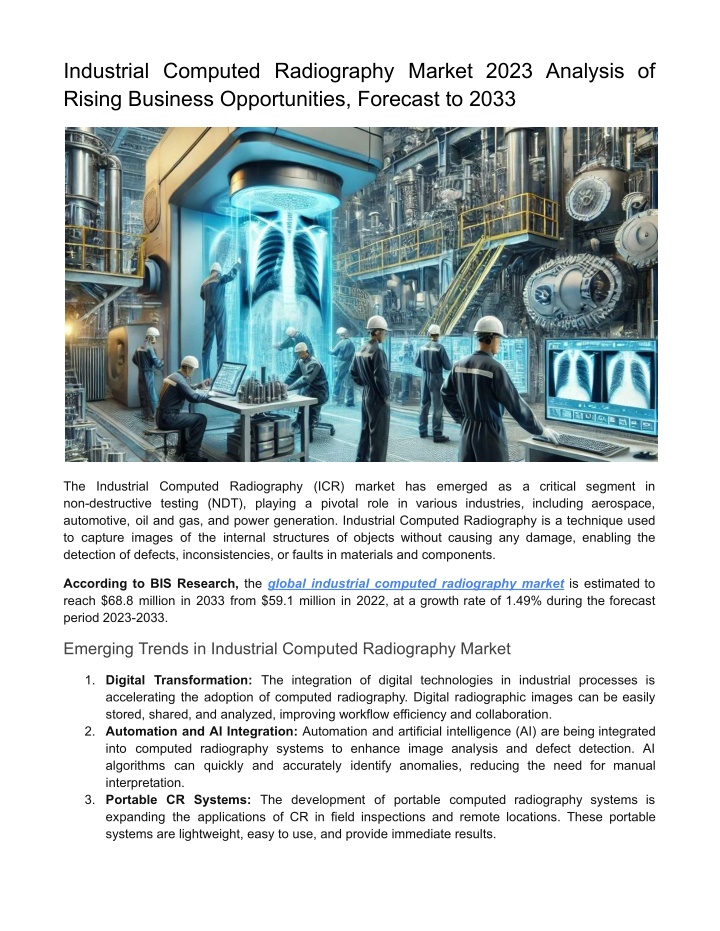 industrial computed radiography market 2023 n.w