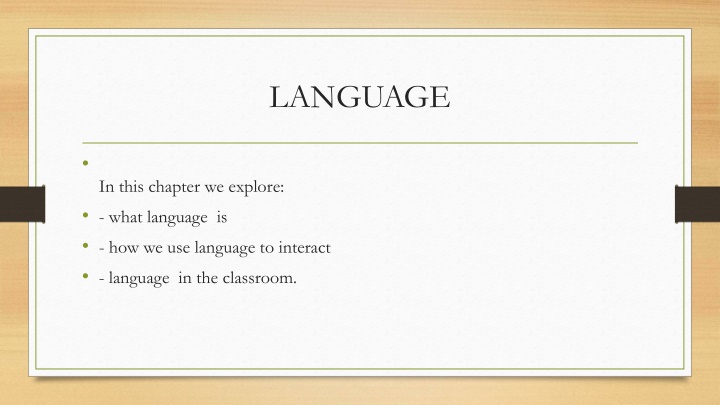 Language Components and Phonemes in Communication