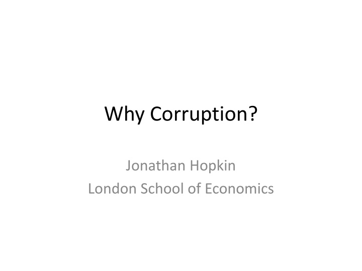 Corruption and Its Implications on Institutions and Society
