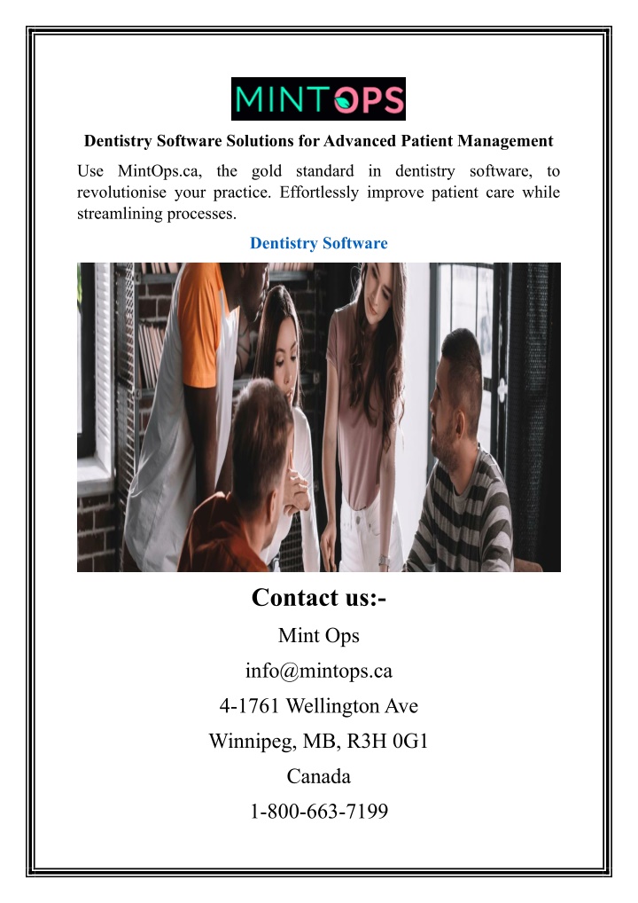 dentistry software solutions for advanced patient n.w