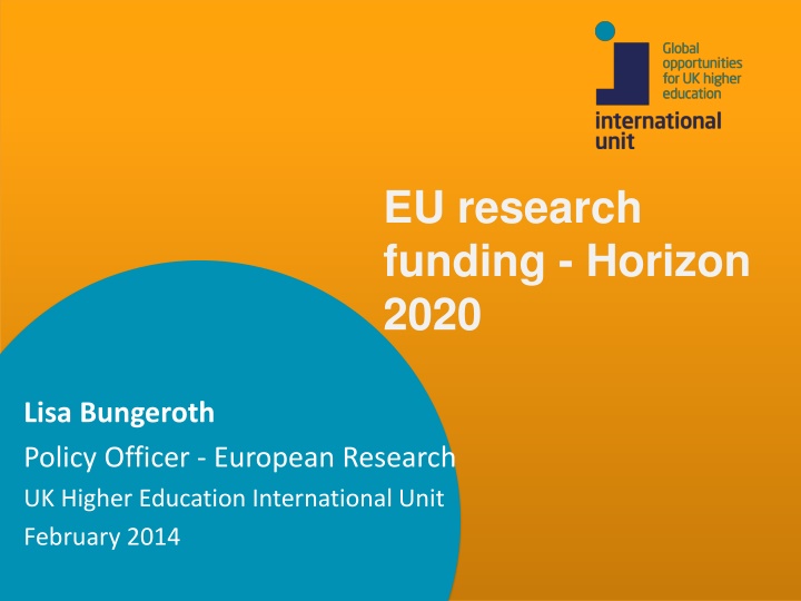EU Research Funding: Horizon 2020 Overview