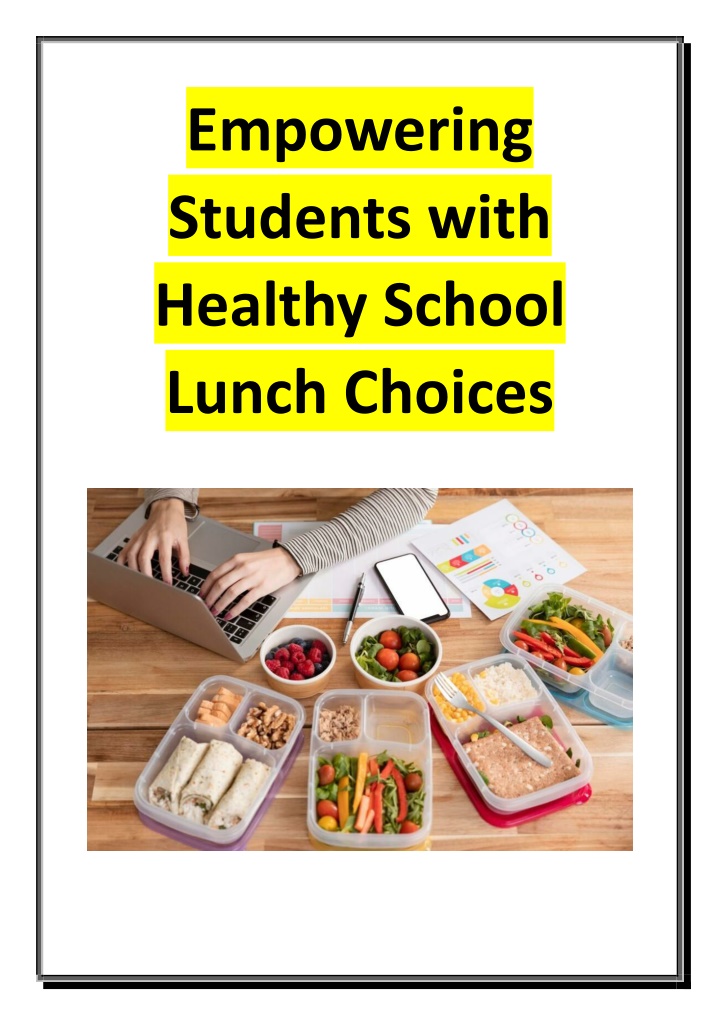 empowering students with healthy school lunch n.w
