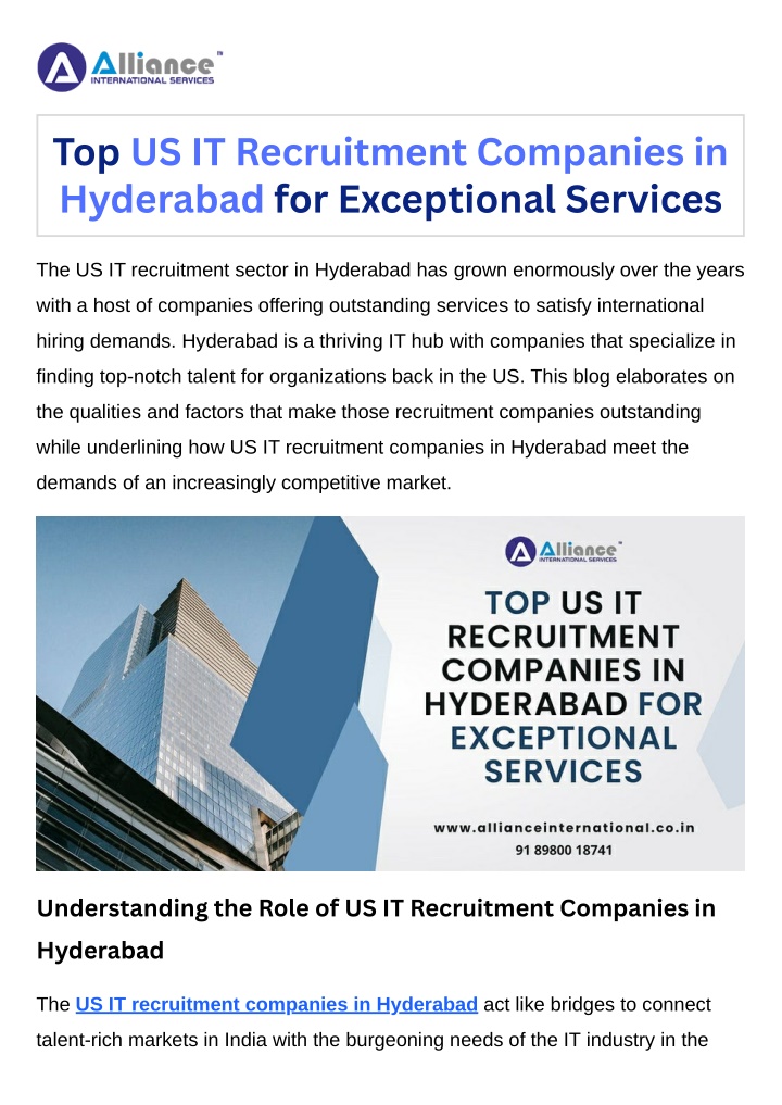 top us it recruitment companies in hyderabad n.w